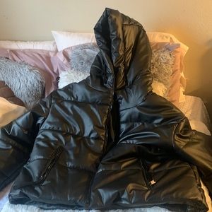 Black puffer jacket